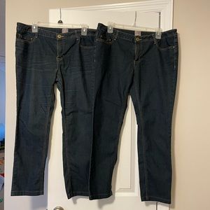 Like new! Lot of 2 Canyon river blues classic jeans, size 12
